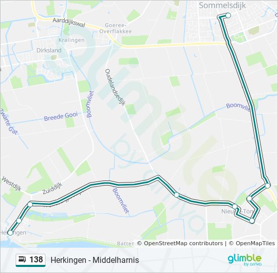 Bus 138 Route Map 138 Route: Schedules, Stops & Maps - Herkingen Haven (Updated)