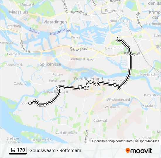 170 Bus Line Map