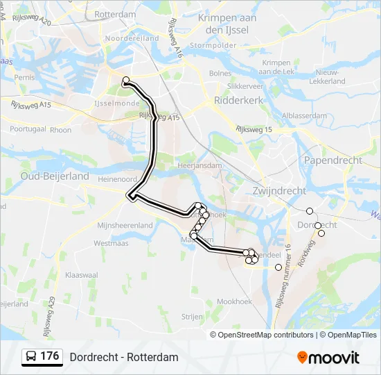 176 Bus Line Map