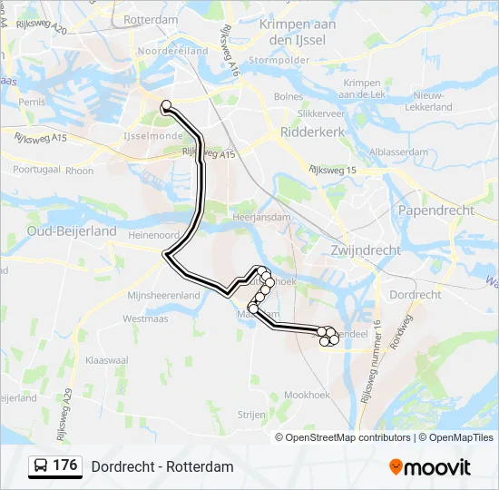 176 Bus Line Map
