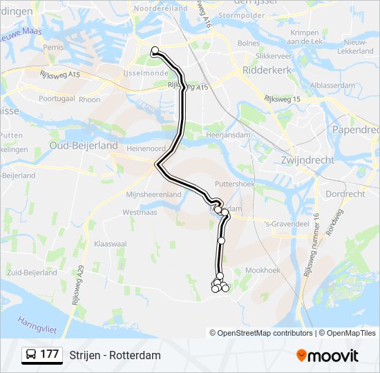 Bus 177 lijnkaart