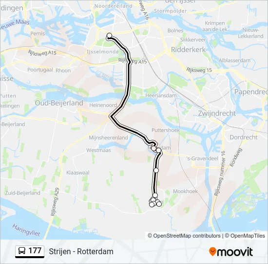 177 Bus Line Map