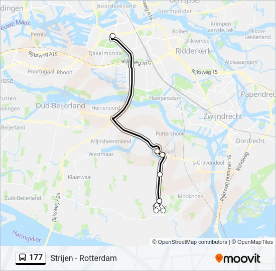 177 Bus Line Map