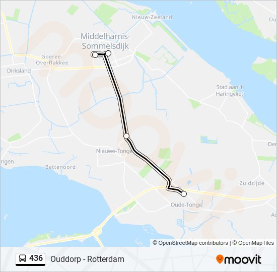 436 bus Line Map