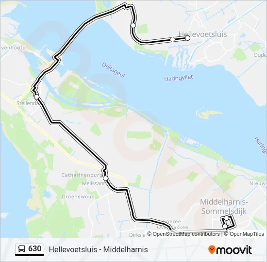 630 Bus Line Map