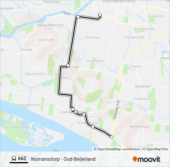 662 Bus Line Map