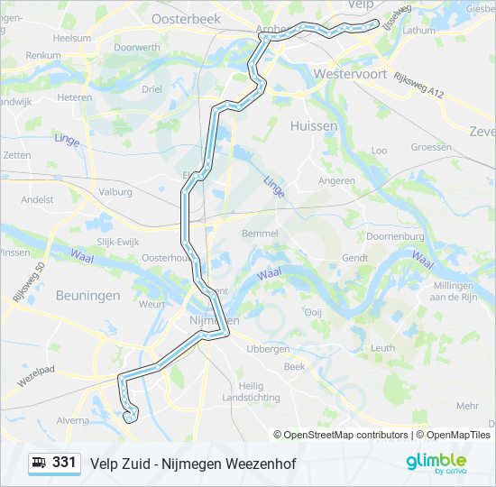 331 Route Schedules Stops Maps Nijmegen Aldenhof Updated 