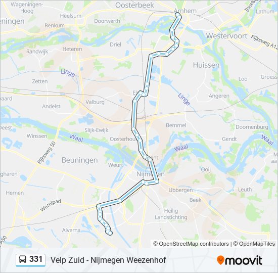 331 Route Schedules, Stops & Maps Arnhem Cs (Updated)