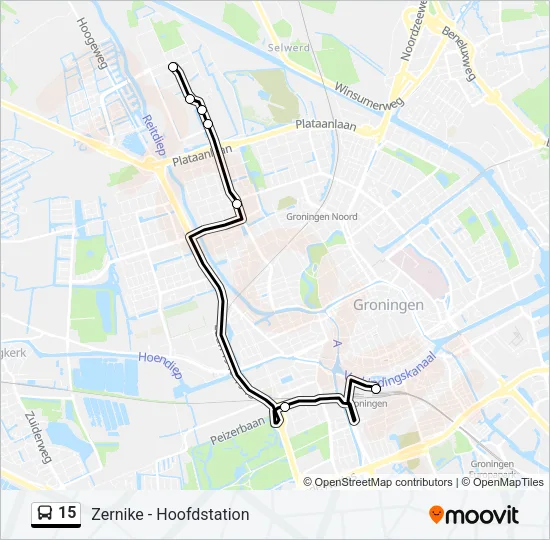 15 Bus Line Map