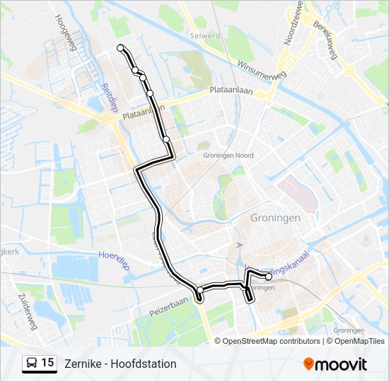 15 Bus Line Map