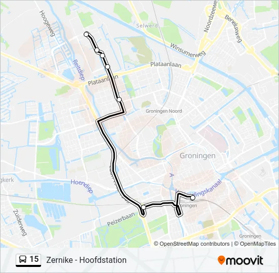 15 Bus Line Map
