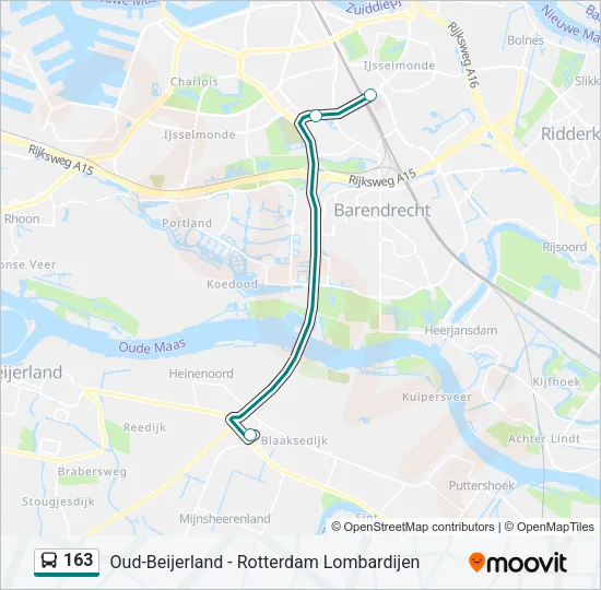 163 Bus Line Map
