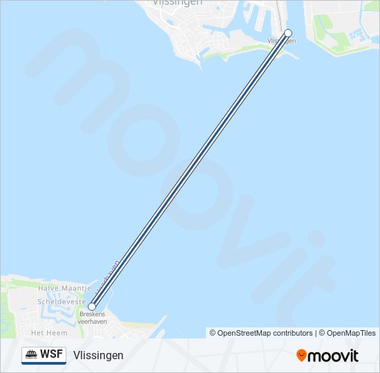 WSF ferry Line Map