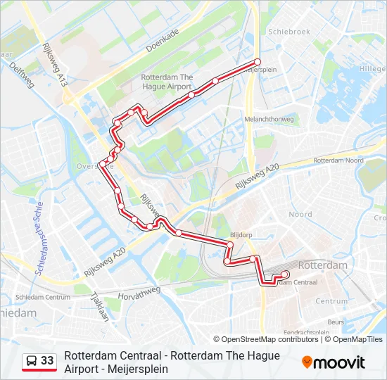 33 Bus Line Map