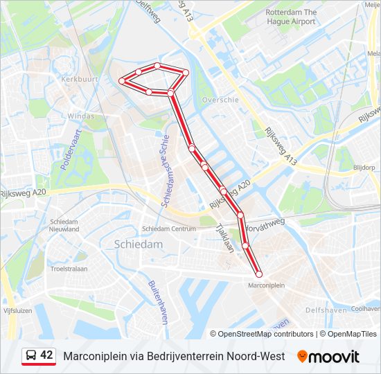 42 Bus Line Map