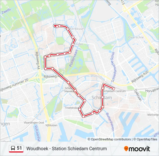 51 Bus Line Map