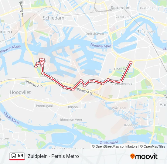 69 Bus Line Map