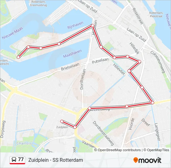 77 Bus Line Map