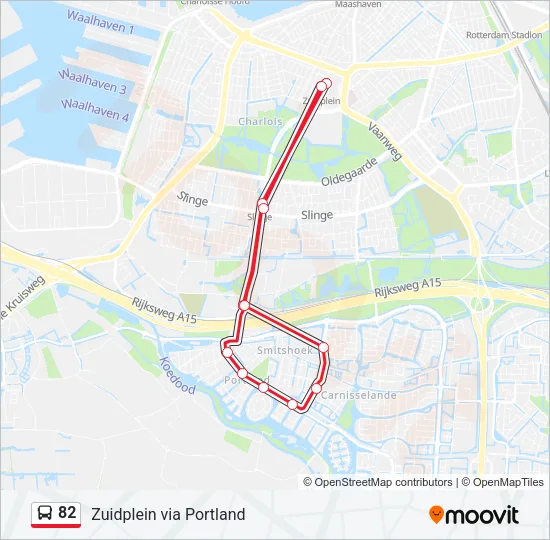 82 Bus Line Map