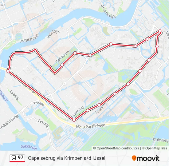97 Bus Line Map