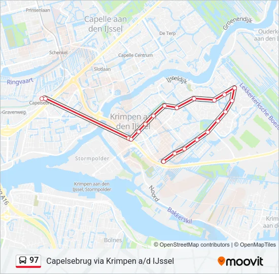 97 Bus Line Map