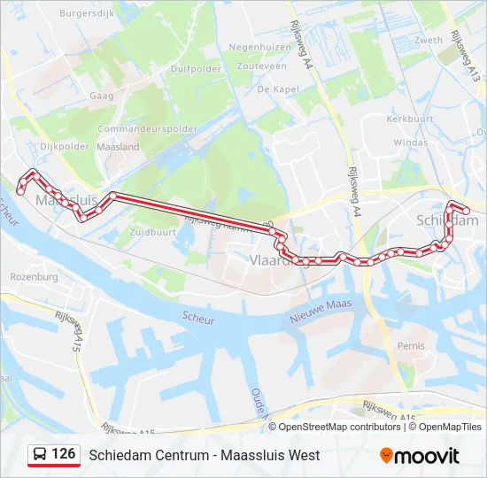 126 Bus Line Map