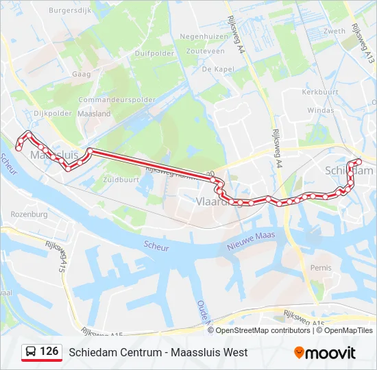 126 Bus Line Map