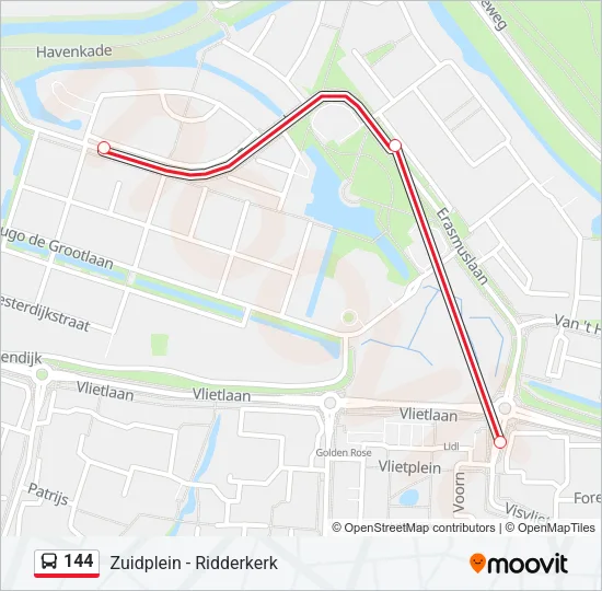 144 Bus Line Map