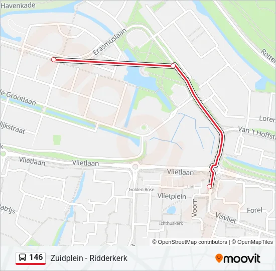 146 Bus Line Map