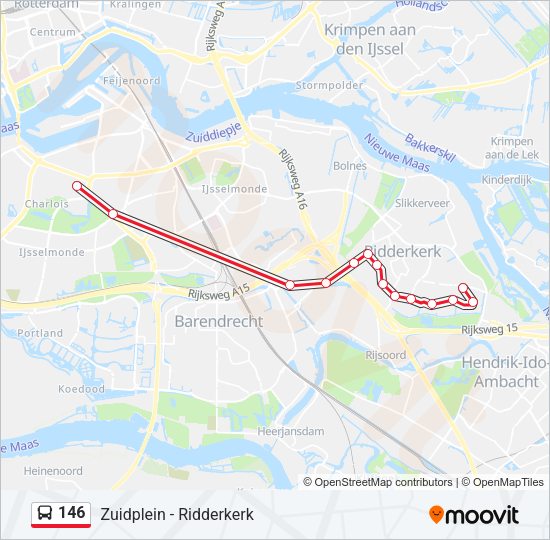 146 Bus Line Map