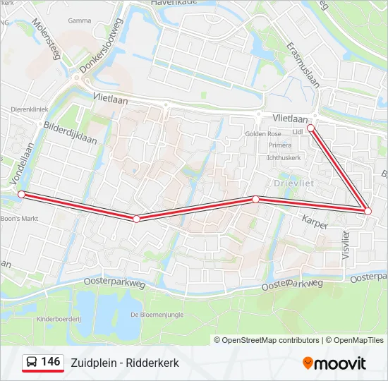 146 Bus Line Map