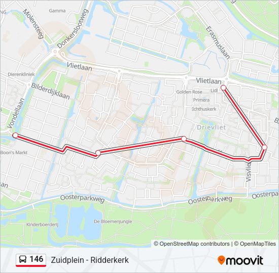 146 Bus Line Map