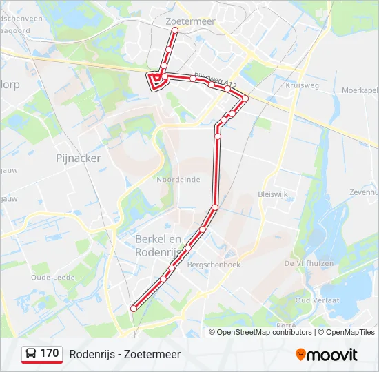 170 Bus Line Map