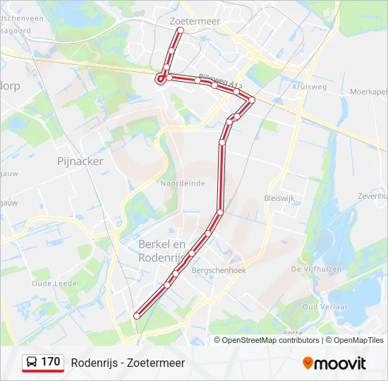 170 Bus Line Map
