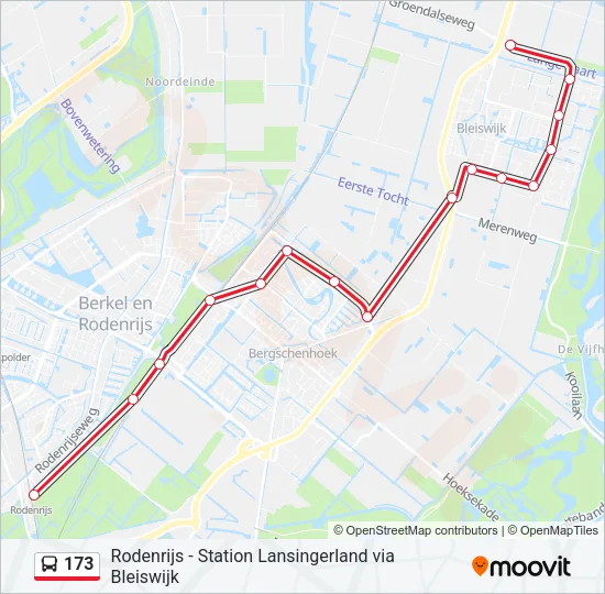 173 Bus Line Map