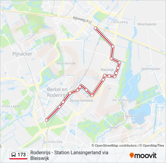 173 Bus Line Map