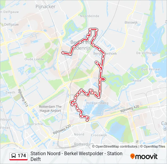 174 Bus Line Map