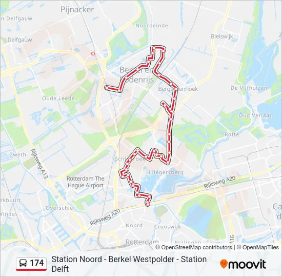 174 Bus Line Map