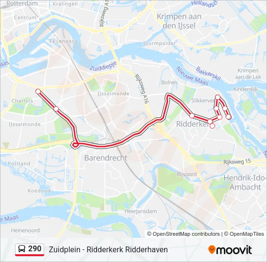 290 Bus Line Map