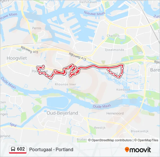 602 Bus Line Map