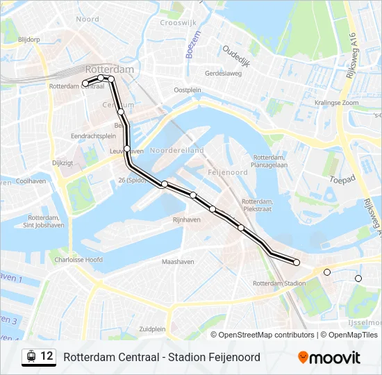 12 Light Rail Line Map