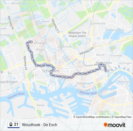21 Light Rail Line Map