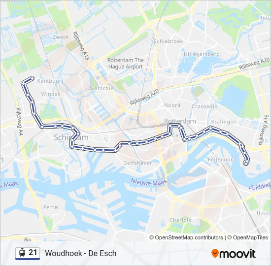 21 Light Rail Line Map