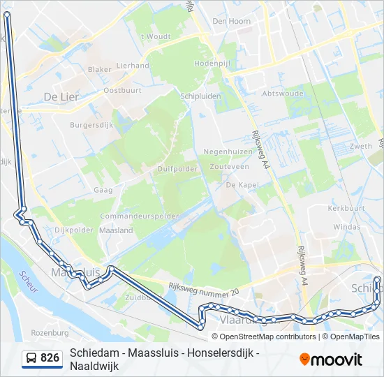 826 Bus Line Map