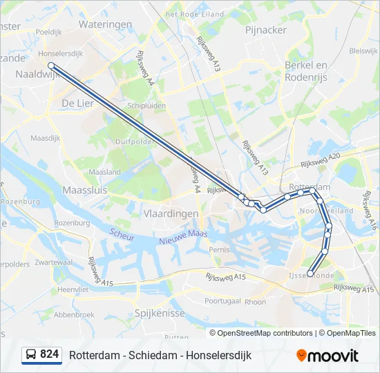 824 Bus Line Map