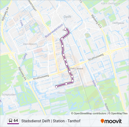 64 Bus Line Map