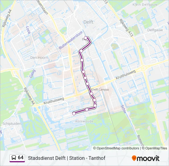 64 Bus Line Map