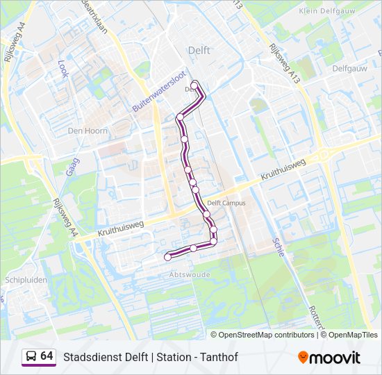 64 Bus Line Map
