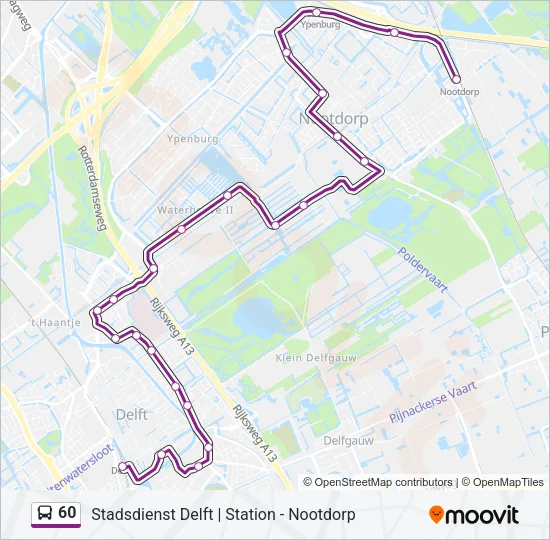 60 Bus Line Map