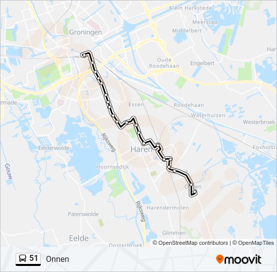 51 Bus Line Map